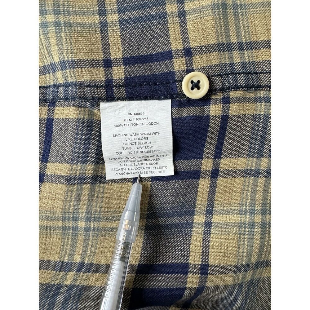 Grayers Men's Plaid Shirt XXL - 100% Cotton, Collared, Short Sleeves, Multicolor - Picture 9 of 11
